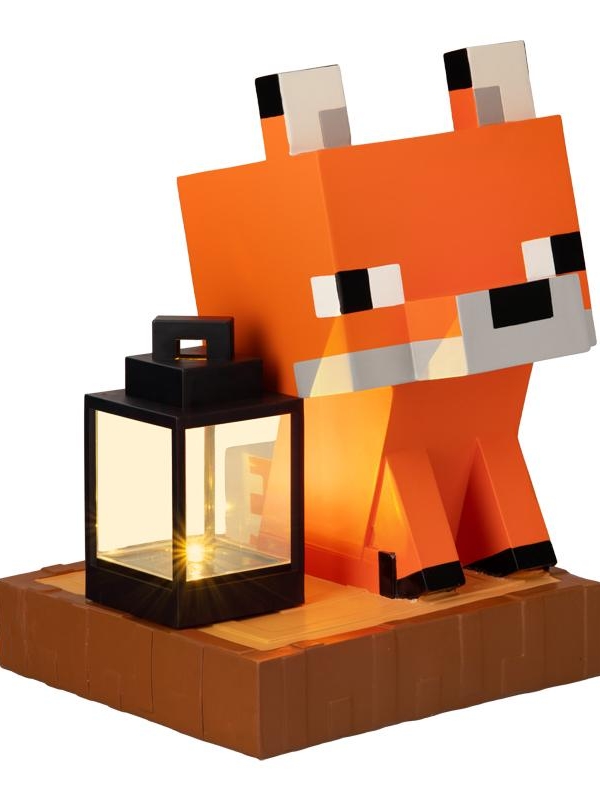 Minecraft solar light Gnome - Fox (high: 26 cm)