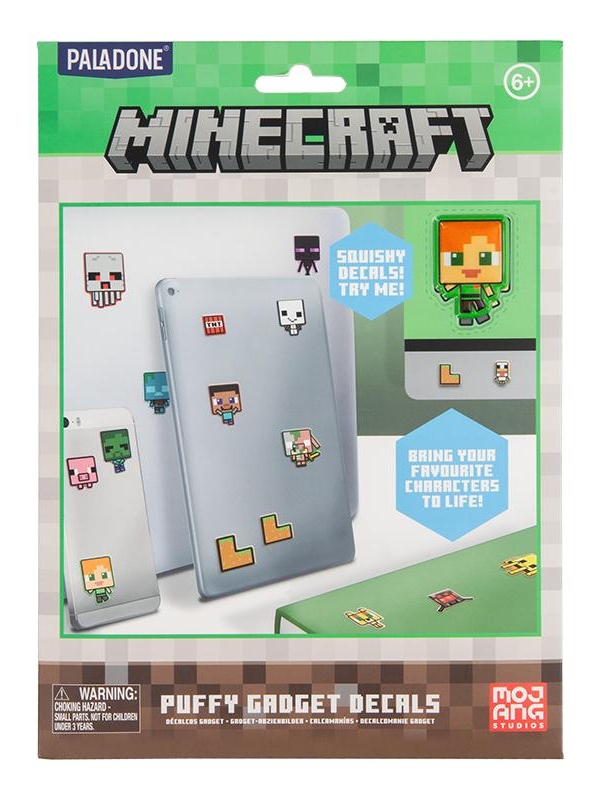 Minecraft Puffy Gadget Decals (60 pcs)