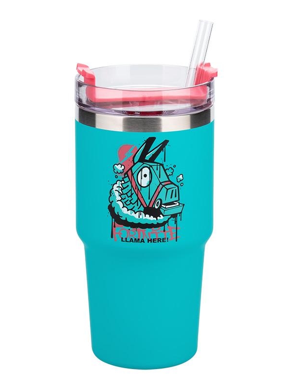 Fortnite Gamer Cup insulated cup and straw (600 ml)