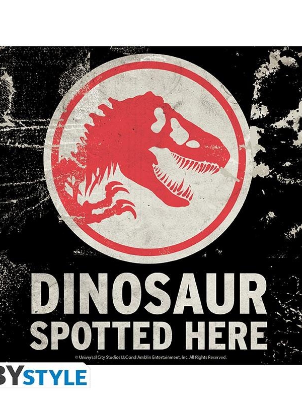 JURASSIC WORLD flexible mousepad Caution dinosaur (23,50 x 19,50 cm)