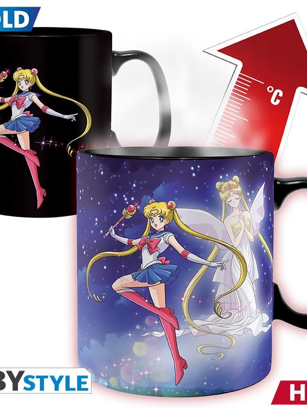 Sailor Moon mug heat change (460ml) - Sailor & Chibi