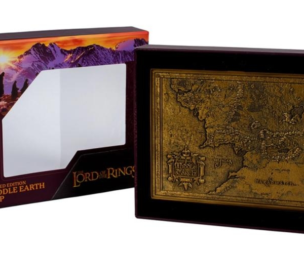 Lord of the Rings Middle Earth Metal Map