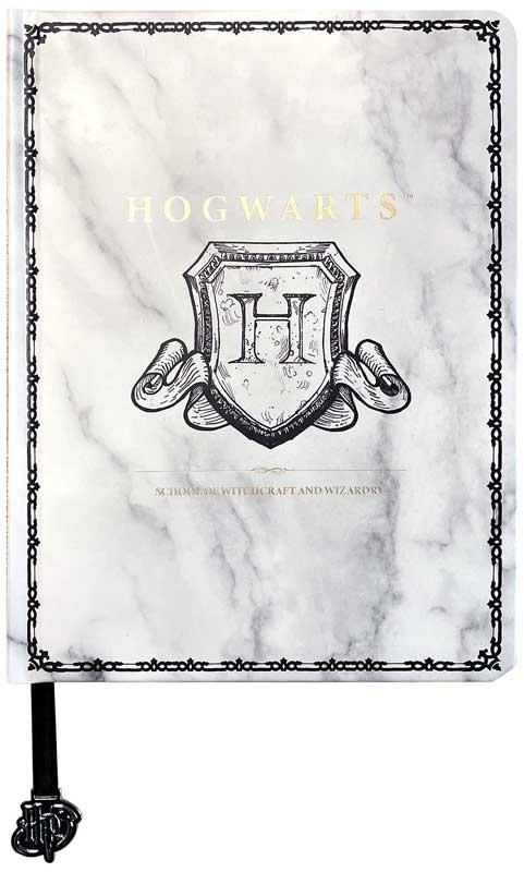 Harry Potter A5 Notebook with Hogwarts crest (white)