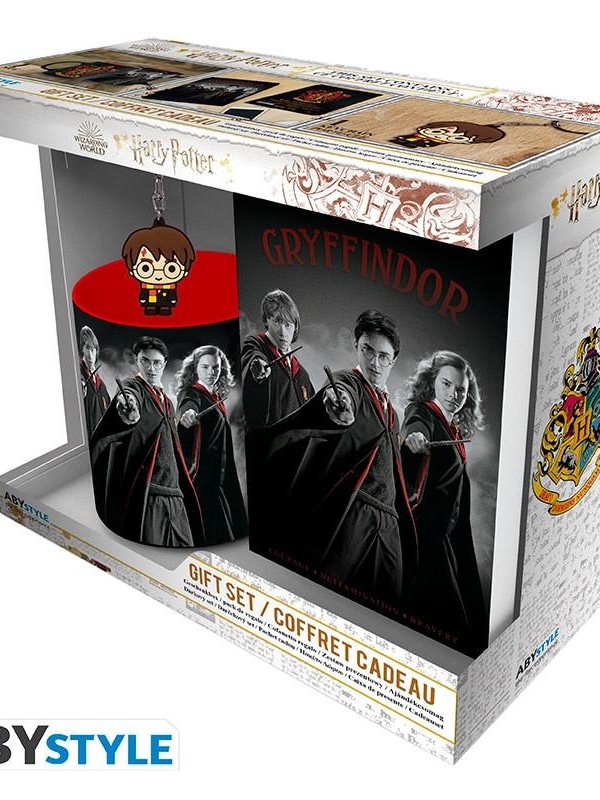 Zestaw prezentowy Harry Potter: kubek (320 ml), brelok, notatnik A6 - ABS