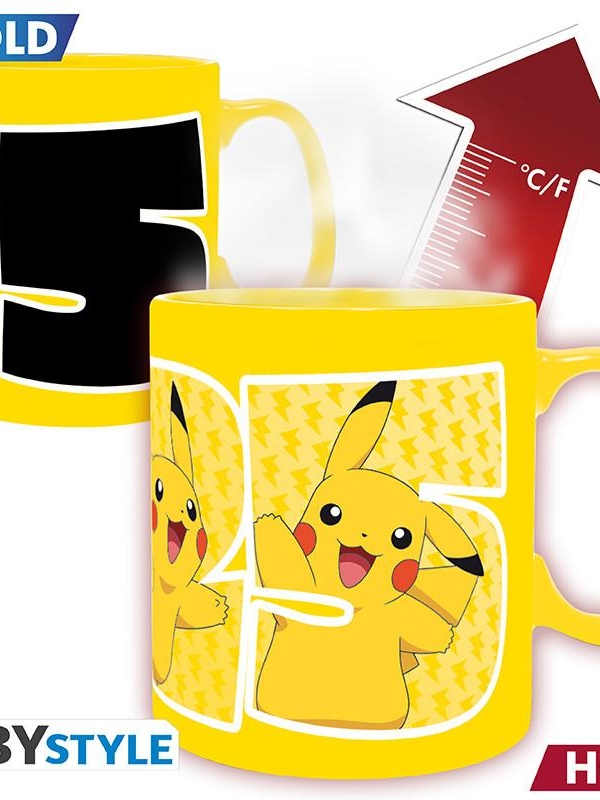 POKEMON Mug Heat Change (460 ml) - Pikachu 25