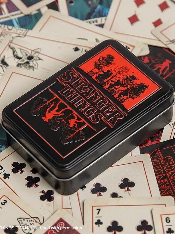 Stranger Things 5 Playing Cards in a Tin