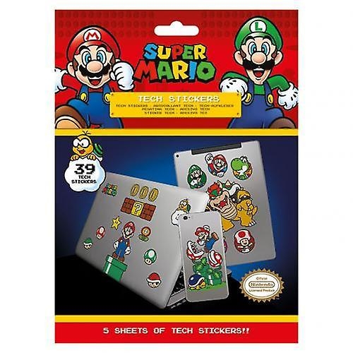Nintendo SUPER MARIO (MUSHROOM KINGDOM) Tech Stickers Pack (39 pcs)