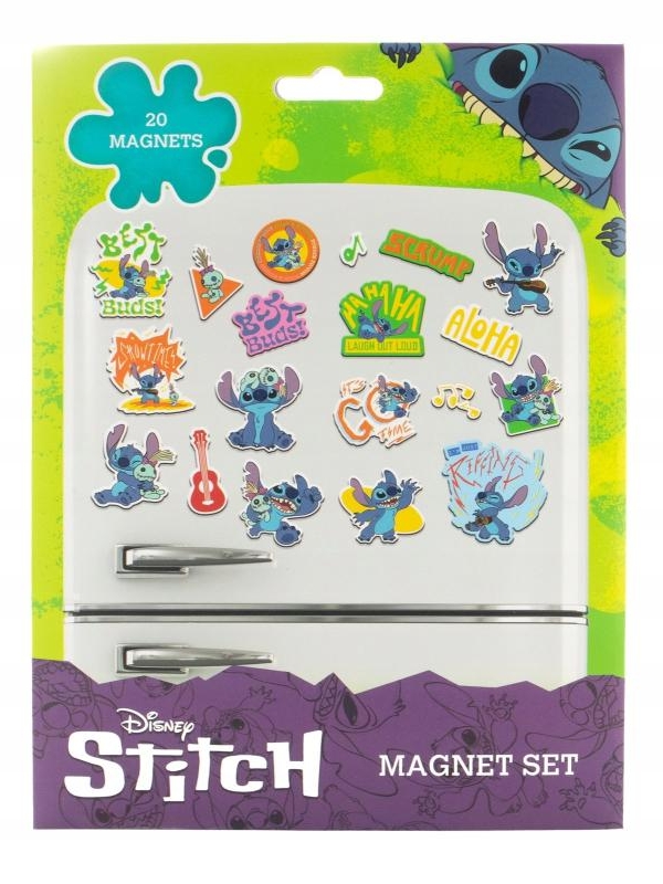 DISNEY LILO & STITCH (STITCH & SCRUMP) MAGNET SET (20 PCS)