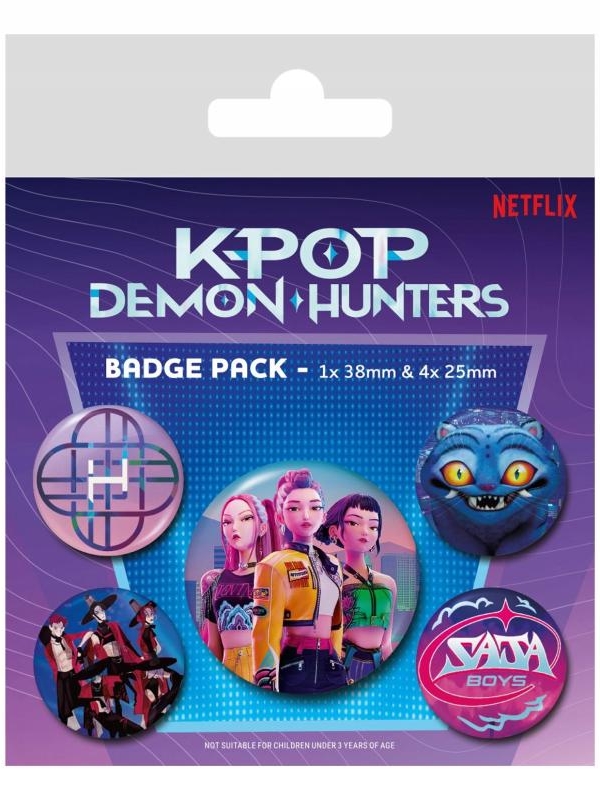 K-POP Demon Hunters badge pack (5 pcs)