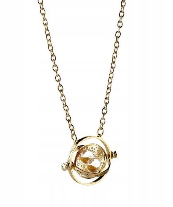 Harry Potter Spinning Time Turner Necklace gold plated