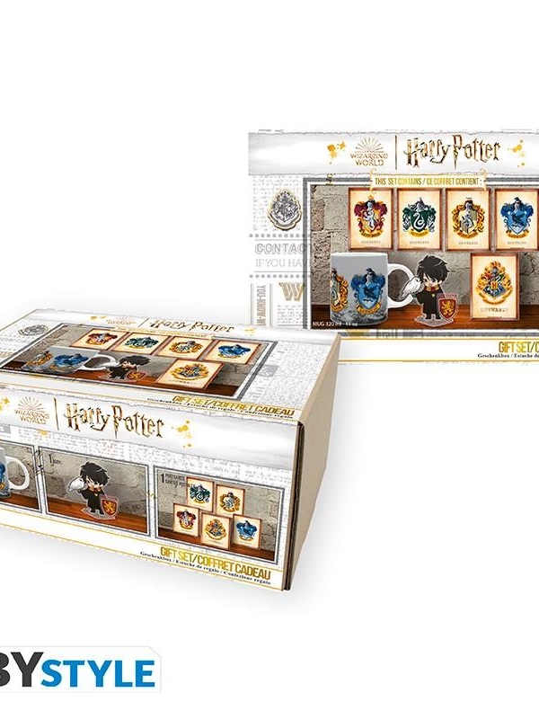 zestaw prezentowy Harry Potter: kubek, akrylowa grafika, 5 pocztówek - ABS