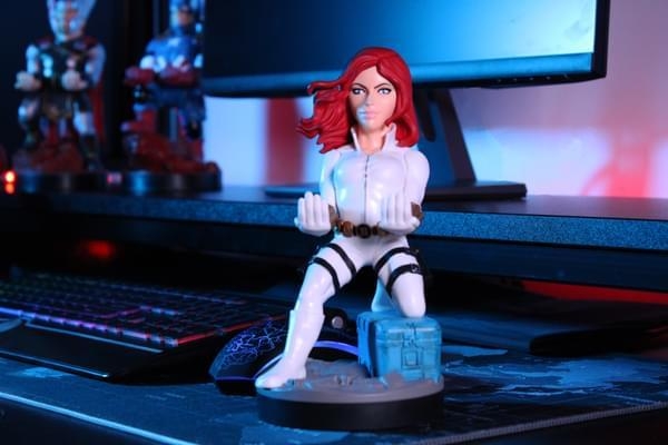 Marvel Black Widow (white suit) phone & controller holder