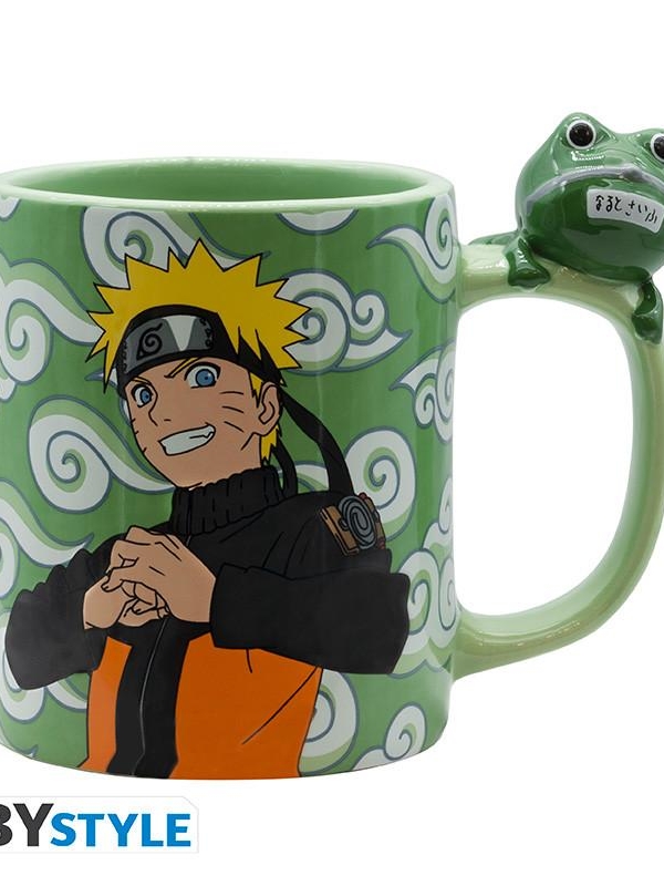 NARUTO SHIPPUDEN mug 3D handle - Naruto and Gama-chan