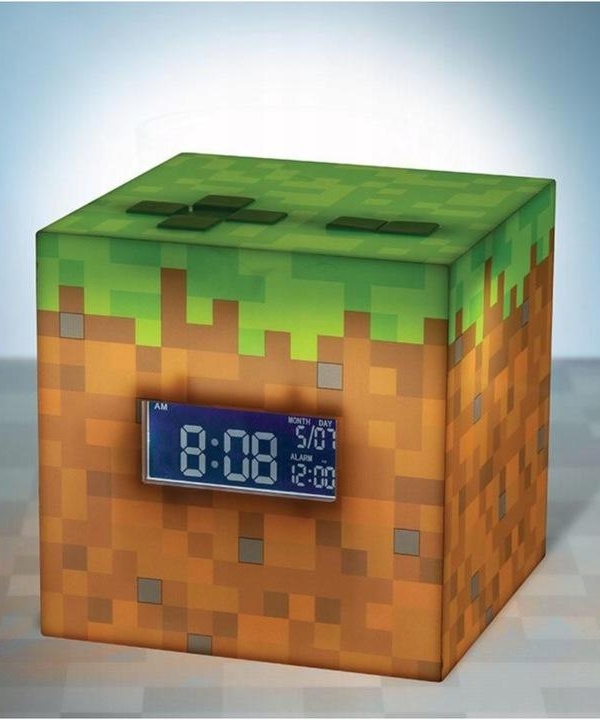 budzik Minecraft - blok trawy