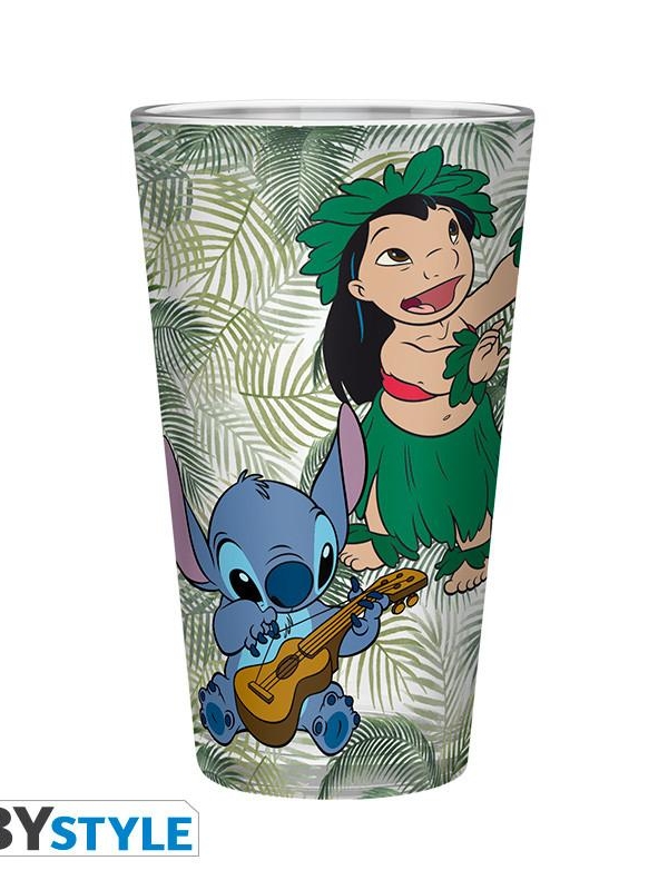 Disney large glass (400 ml) - Lilo & Stitch