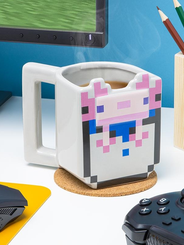Minecraft Axolotl 3D Shaped Mug