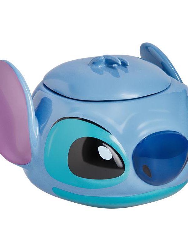 Disney Stitch Shaped Cookie Jar