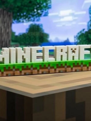 lampka Minecraft Logo (wym: 8,5 x 41,7 cm)