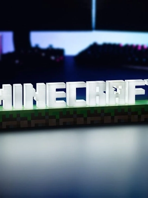 lampka Minecraft Logo (wym: 8,5 x 41,7 cm)