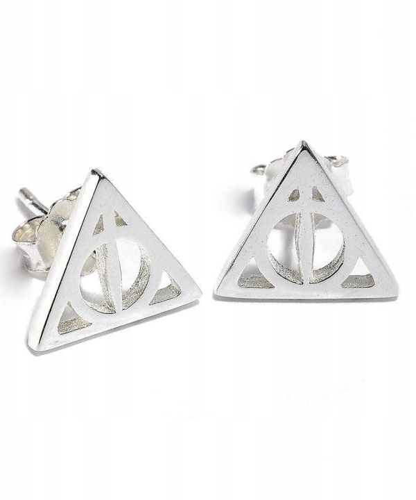 Harry Potter Sterling Silver Deathly Hallows Stud Earrings