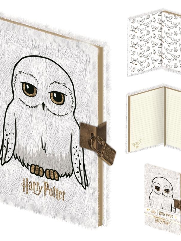 HARRY POTTER (HEDWIG) A5 LOCKABLE NOTEBOOK (PLUSH)