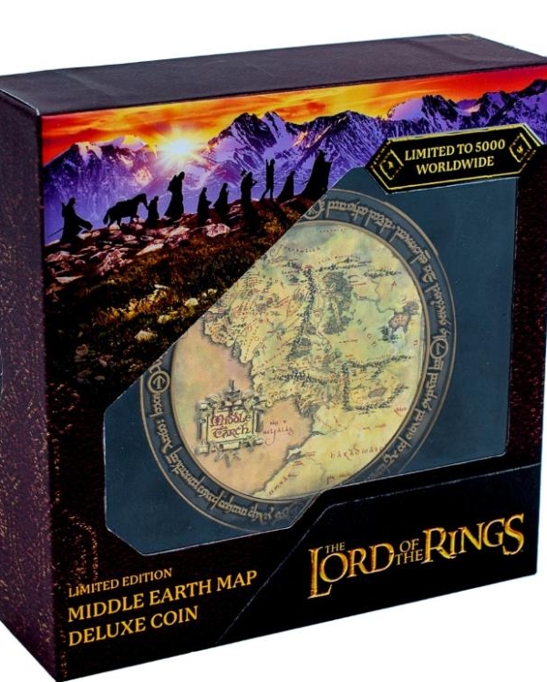 Lord of the Rings: Middle Earth Map Deluxe Coin