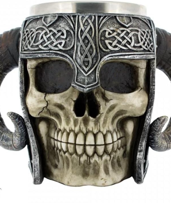 Viking Skull Tankard (high: 19 cm)