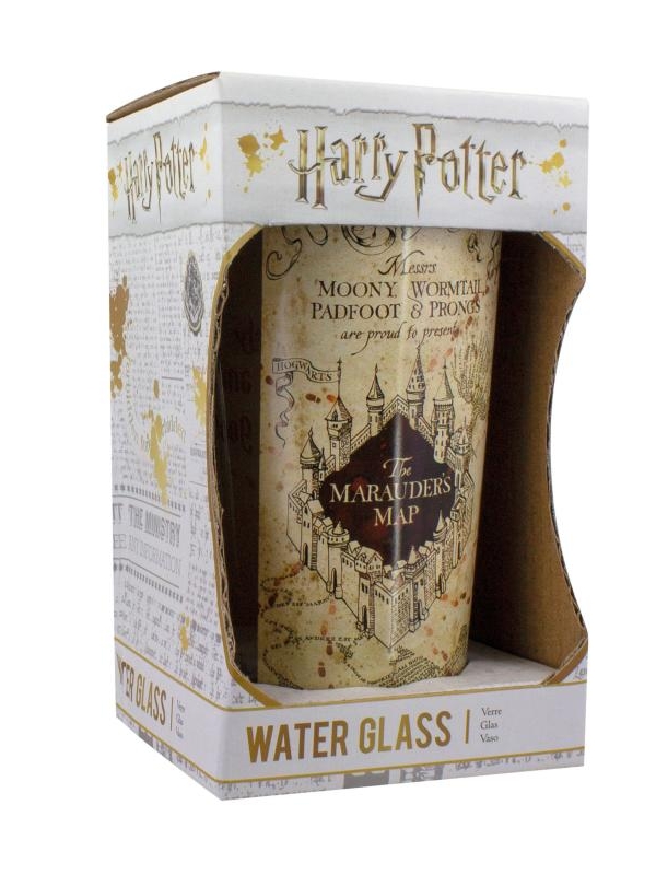 Harry Potter Marauders Map Water Glass
