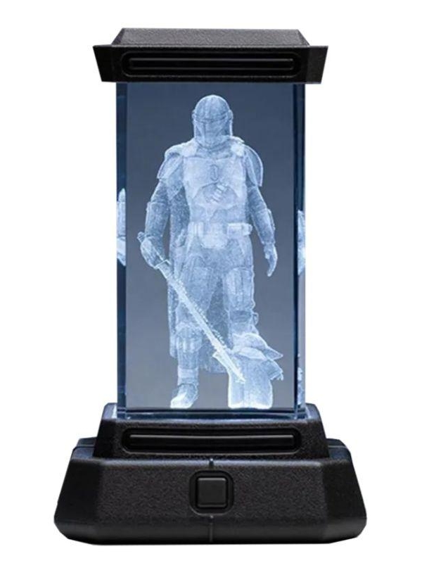 Gwiezdne Wojny - Mandalorian lampka holograficzna (wysokość 12 cm)