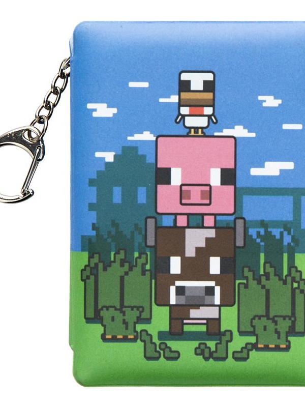Minecraft Mini Puffy Notepad Keyring