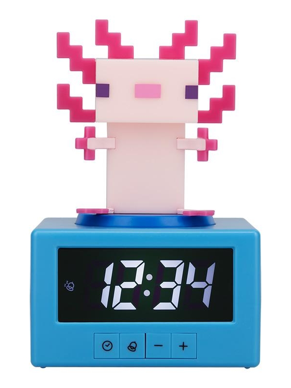 Minecraft Axolotl Icon Alarm Clock (high: 15 cm)