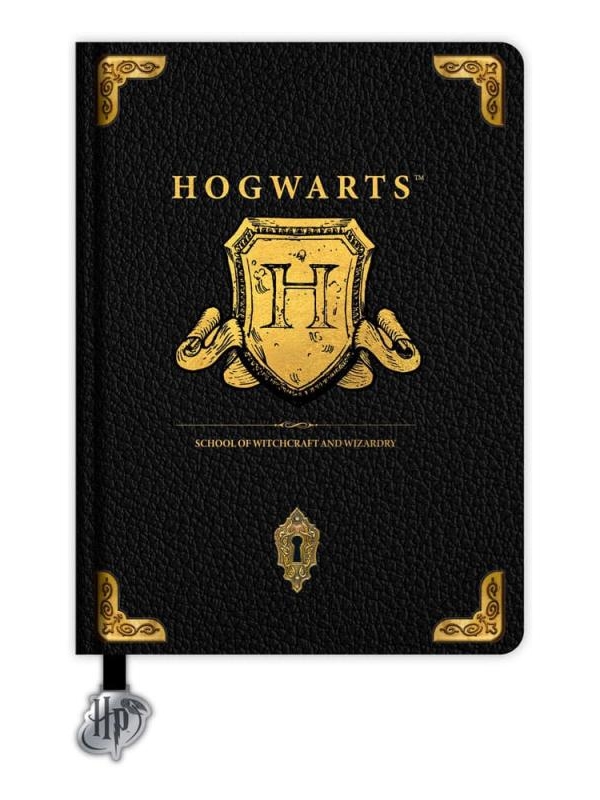 Harry Potter A5 Notebook with Hogwarts crest (black)