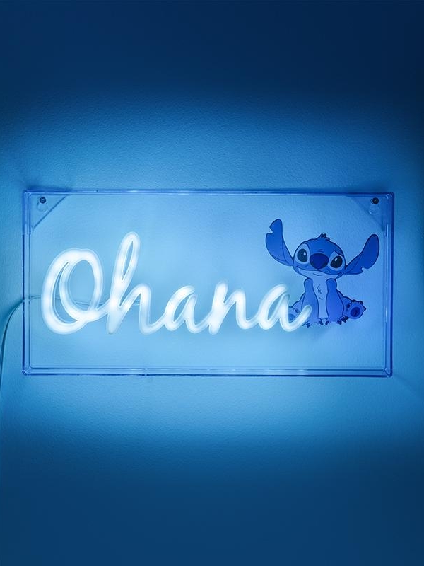 Disney Stitch Ohana LED Neon Light