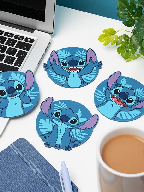 Disney Stitch Shaped Coasters (4 pcs)