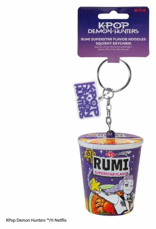K-Pop Demon Hunters squishy keychain - Rumi Superstar Flavor Noodles
