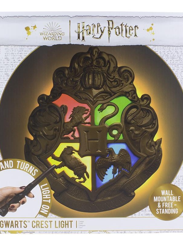 Harry Potter Hogwarts Crest Light with Wand Control