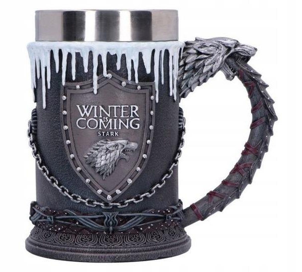 Game of Thrones House Stark Tankard (high: 14,7 cm)