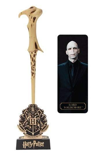 Harry Potter wand pen & stand with 3D bookmark - Voldemort