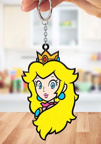 Super Mario PVC keyring Princess Peach