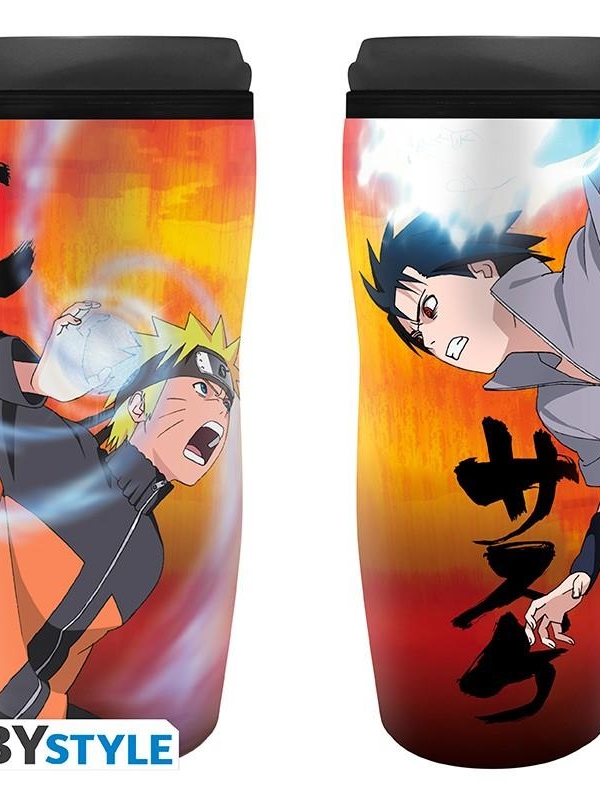 NARUTO SHIPPUDEN travel mug - Naruto Vs Sasuke
