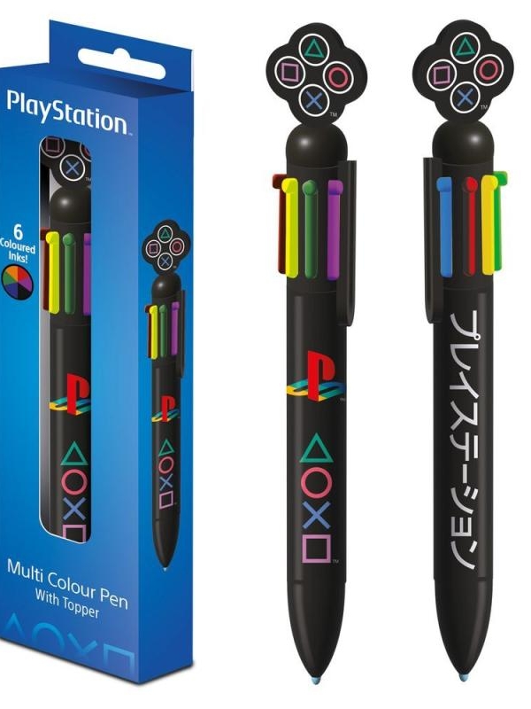 PLAYSTATION (CLASSIC COLOURS) 6 IN 1 MULTI COLOUR PEN
