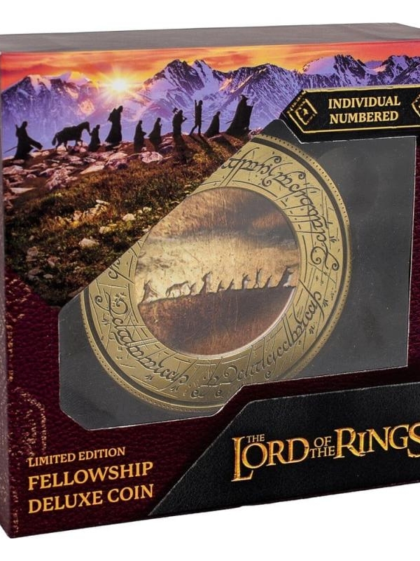 Lord of the Rings: The Fellowship Deluxe Coin with Display Stand