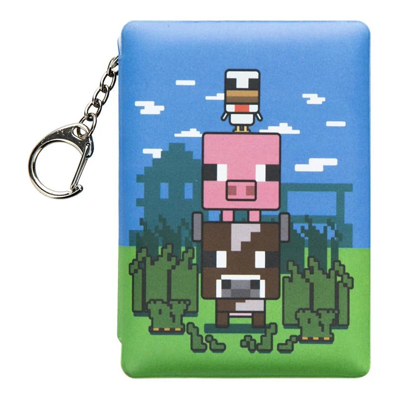 Brelok Minecraft z mini notatnikiem — przykład drobnego prezentu